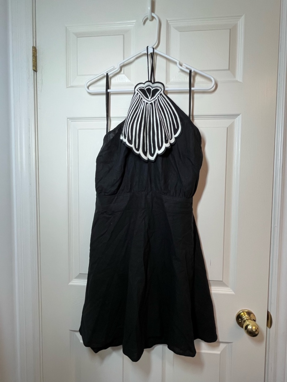 FARM Rio Black Mini Dress with Shell